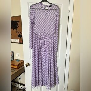 More You Mesh Maxi Dress in Lala Lavender
